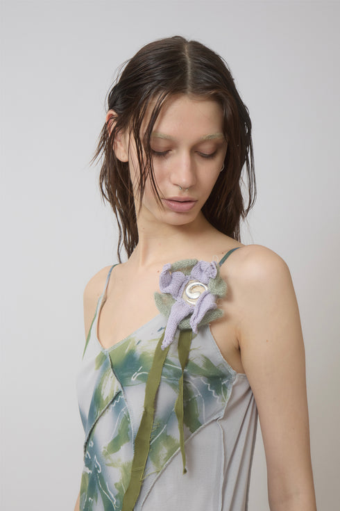 Merbeau × Cycle HANDMADE ORCHID SPIRAL BROOCHE *Last1