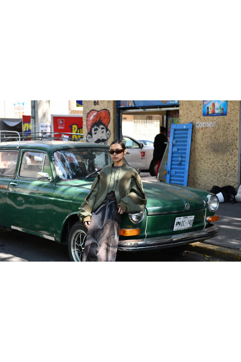 【RESTOCK】Scent × Cycle MESH MAXI DRESS -SILVER DENIM- *Last1