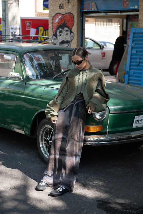 【RESTOCK】Scent × Cycle MESH MAXI DRESS -SILVER DENIM- *Last1