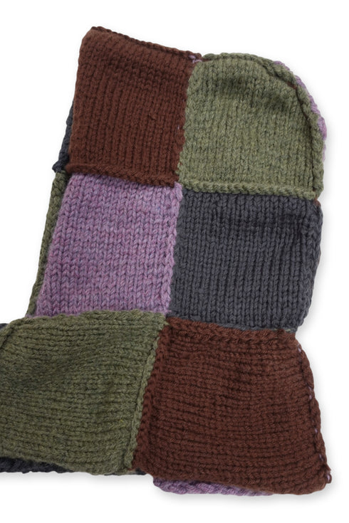 Allergy × Cycle PATCHWORK HOODED SCARF