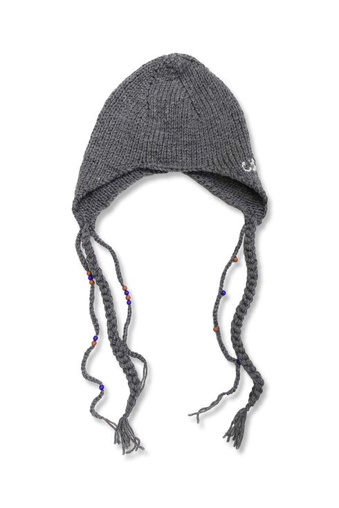 Allergy × Cycle HANDMADE KNIT FLIGHT CAP -CHARCOAL-