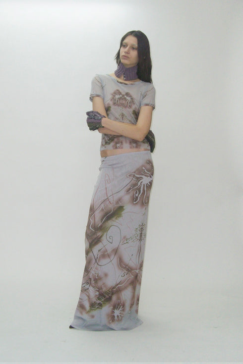 ACERO × Cycle LONG SKIRT -A Triton Snail Dream-