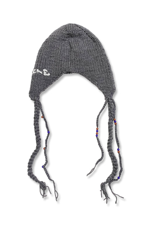 Allergy × Cycle HANDMADE KNIT FLIGHT CAP -CHARCOAL-