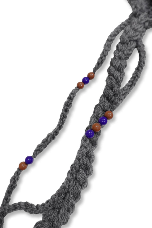 Allergy × Cycle HANDMADE KNIT FLIGHT CAP -CHARCOAL-