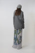 SPIRAL CODE LONG SLEEVE TEE -DARK GRAY-