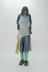 SPELL WAVE RAGLAN LONG SLEEVE TEE -LIGHT BLUE × CHARCOAL-