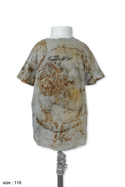 【KIDS】MISAKI USHIOZU × Cycle IRON RUST-DYEING TEE