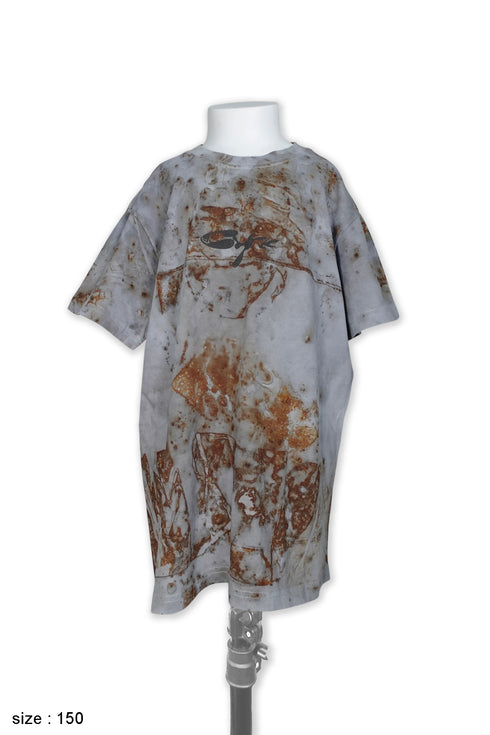【KIDS】MISAKI USHIOZU × Cycle IRON RUST-DYEING TEE