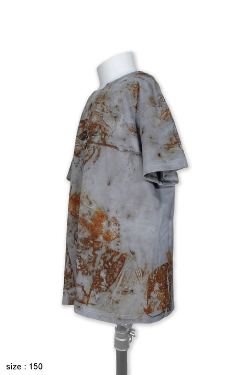 【KIDS】MISAKI USHIOZU × Cycle IRON RUST-DYEING TEE