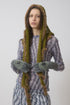 SPIRAL STAR KNIT GLOVES -CHARCOAL-
