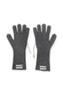 SPIRAL STAR KNIT GLOVES -CHARCOAL-