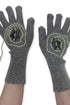 SPIRAL STAR KNIT GLOVES -CHARCOAL-