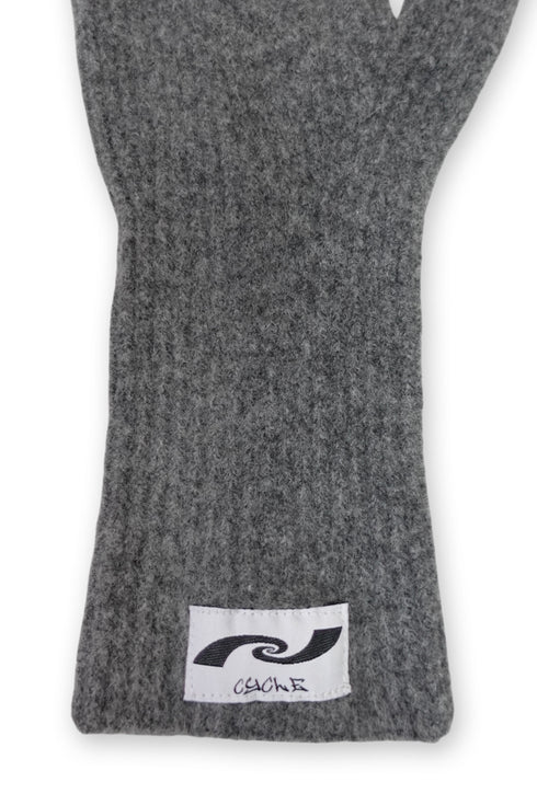 SPIRAL STAR KNIT GLOVES -CHARCOAL-