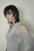 CUT-OUT SHEER POLO SHIRT