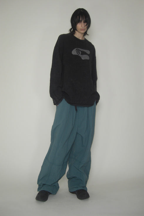 【RESTOCK】NYLON BUCKLE PANTS -TURQUOISE-