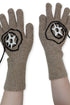SPIRAL STAR KNIT GLOVES -BEIGE-