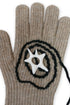 SPIRAL STAR KNIT GLOVES -BEIGE-