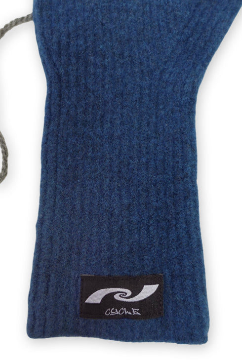 SPIRAL STAR KNIT GLOVES -DARK BLUE-