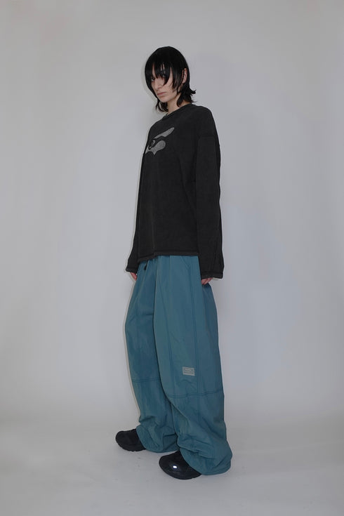 【RESTOCK】NYLON BUCKLE PANTS -TURQUOISE-