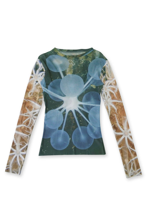 SECOND SKIN TOPS "Gekko Radiolaria"