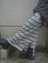 【RESTOCK】MULTICOLOR STRIPE DRAWSTRING SKIRT -BLUE MIX-