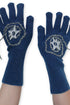 SPIRAL STAR KNIT GLOVES -DARK BLUE-