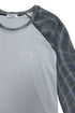 SPELL WAVE RAGLAN LONG SLEEVE TEE -LIGHT BLUE × CHARCOAL-