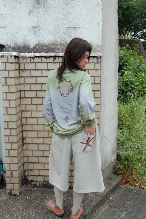 MISAKI USHIOZU × Cycle LONG SLEEVE TEE -EARTH MIX-