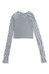 SPELL WAVE RAGLAN LONG SLEEVE TEE -ASH GRAY × GRAY-