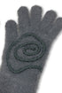 SPIRAL FLUFFY GLOVES -CHARCOAL- *Last1