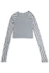 SPELL WAVE RAGLAN LONG SLEEVE TEE -ASH GRAY × GRAY-