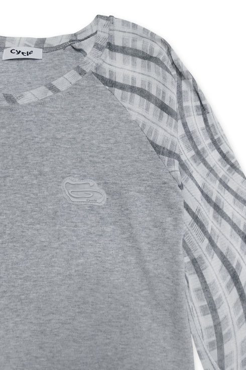 SPELL WAVE RAGLAN LONG SLEEVE TEE -ASH GRAY × GRAY-