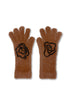 SPIRAL FLUFFY GLOVES -CAMEL- *Last1