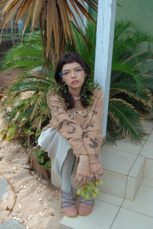 MISAKI USHIOZU × Cycle LONG SLEEVE TEE -SALMON-