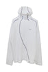 WAFFLE HOODED TOP -WHITE-