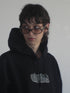 nyke × Cycle THROW UP HOODIE -BLACK-