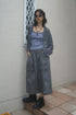 ROUND FLAP WIDE HALF PANTS -CHARCOAL-