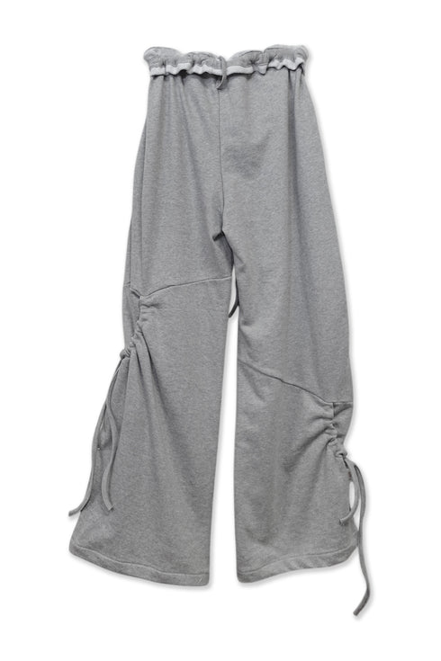 【RESTOCK】DRAWSTRING PANEL SWEAT PANTS -GRAY- *Last1