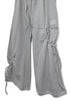 DRAWSTRING PANEL SWEAT PANTS -GRAY-