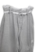 DRAWSTRING PANEL SWEAT PANTS -GRAY-