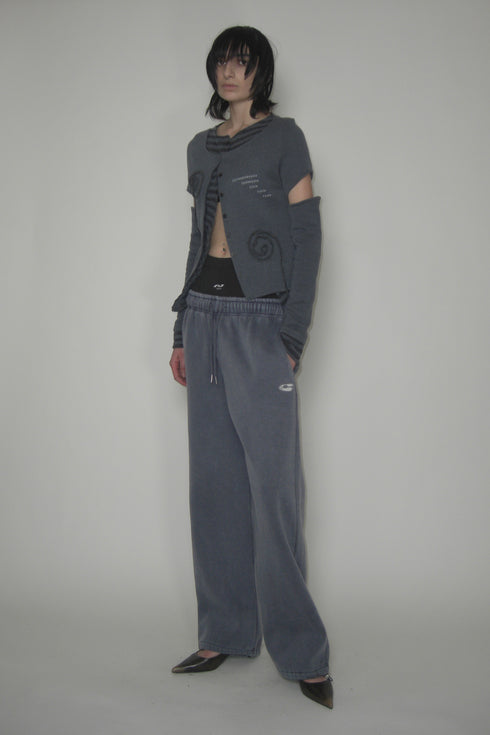 LOGO WASHED SWEAT PANTS -GRAYISH BLUE- *Last1