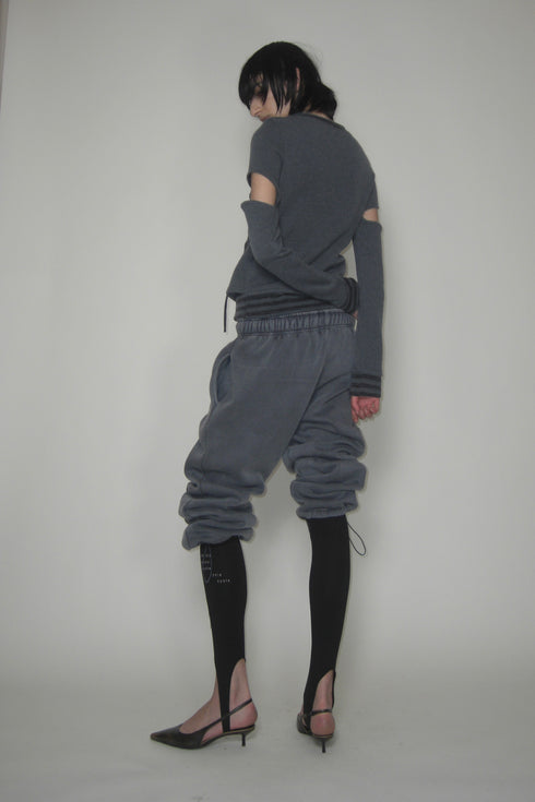 LOGO WASHED SWEAT PANTS -GRAYISH BLUE- *Last1