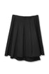 SPIRAL BUTTON ASYMMETRY WRAP SKIRT -BLACK- *Last1