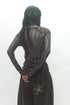 SPELL WAVE PLAID SECOND SKIN TOPS -DARK BROWN MIX-