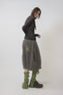 SPELL WAVE PLAID SECOND SKIN TOPS -DARK BROWN MIX-