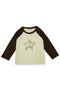 【PRE-ORDER】FEUERGOD × Cycle STAR RAGLAN TEE -LIGHT YELLOW × BROWN-