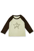 【PRE-ORDER】FEUERGOD × Cycle STAR RAGLAN TEE -LIGHT YELLOW × BROWN-