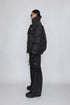 GATHERED BACK DOWN JACKET -BLACK-