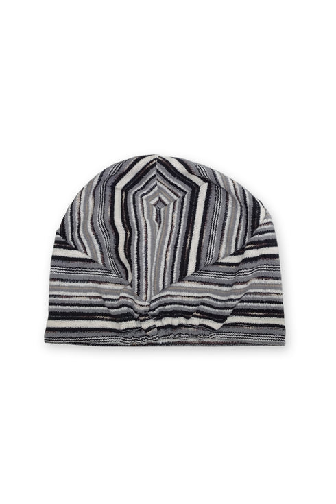 MULTI BORDER KNIT BEANIE