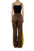 CYCLE LINE JERSEY PANTS -BROWN-